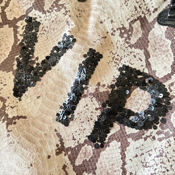 Rare Snakeskin Print Leather Overnight VIP Bag by Barbara Rihl Paris - Picture 4 of 7